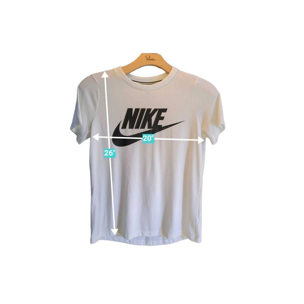 Nike White Black Men's Shortsleeve T-shirt Size Medium - Picture 3 of 5